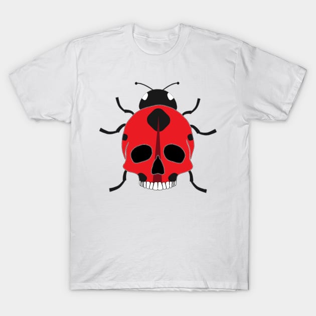 Ladybug Skull T-Shirt by Nuletto